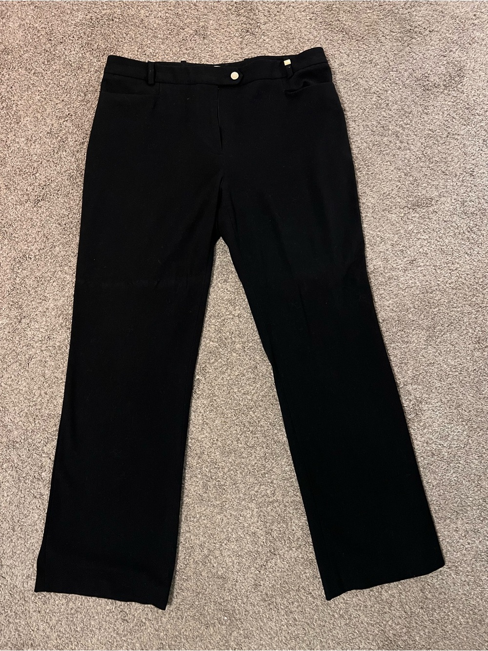 Classic black Calvin Klein dress pants.